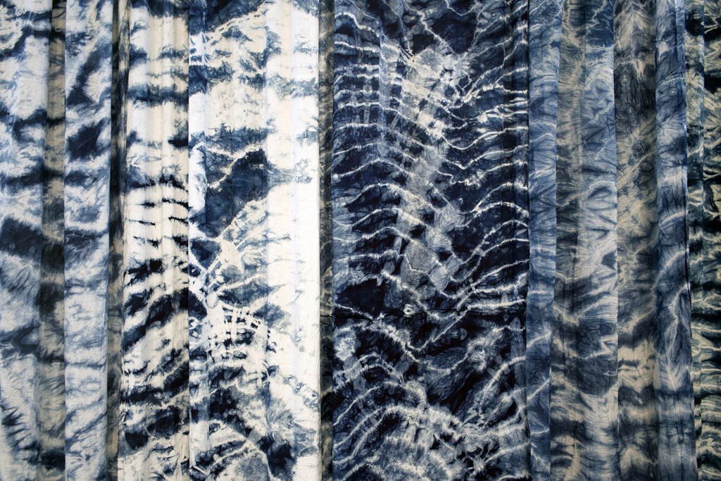 Pacific Ocean, detail, Bonnie J. Smith, World of Threads Festival 2023-24.