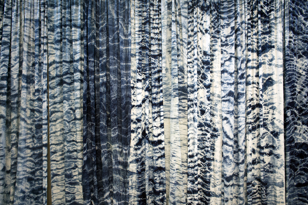 Pacific Ocean, detail, Bonnie J. Smith, World of Threads Festival 2023-24.