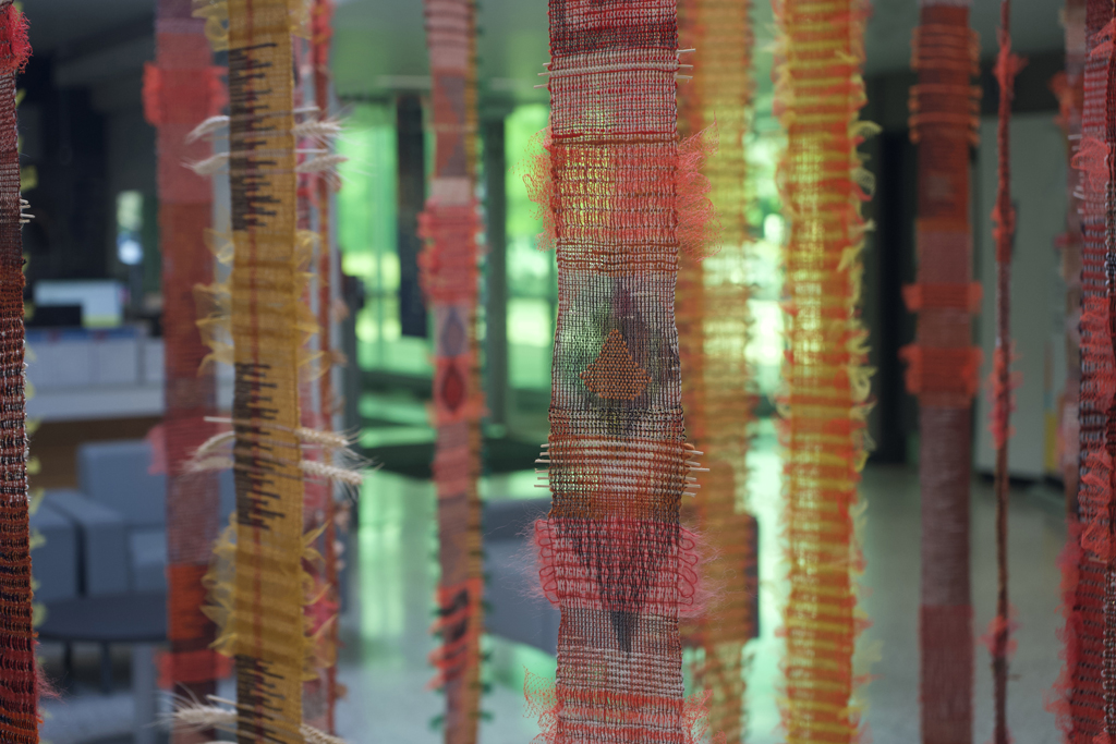 Diaphanous Illusions, detail, Boisali Biswas, World of Threads Festival 2023-24.