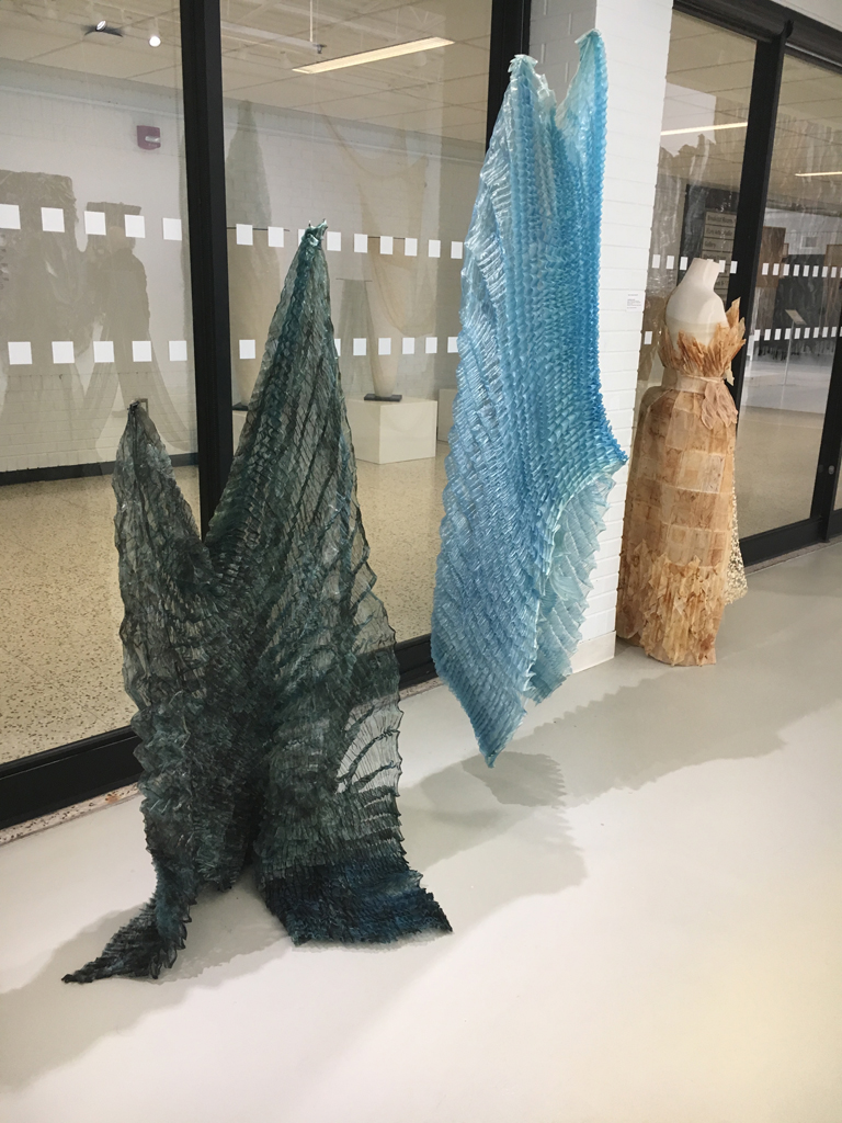 Installation view: Flow exhibition, World of Threads Festival 2018.