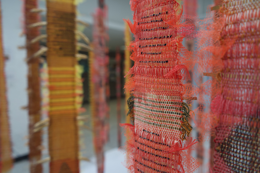 Diaphanous Illusions, detail, Boisali Biswas, World of Threads Festival 2023-24.
