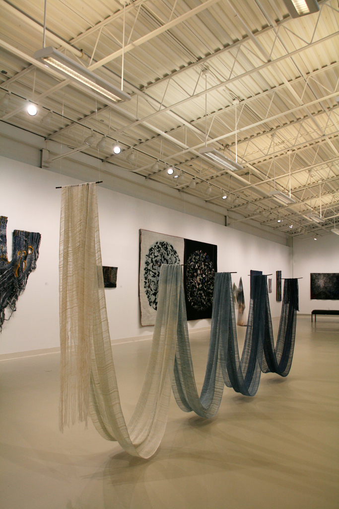 Installation view: Flow exhibition, World of Threads Festival 2018.