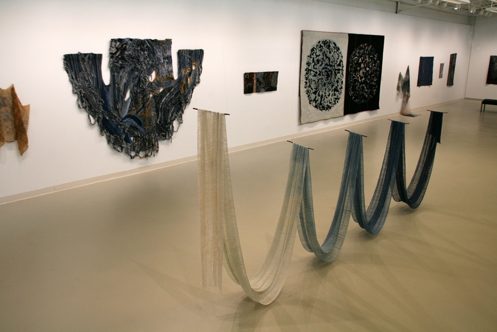 Installation view: Flow exhibition, World of Threads Festival 2018.