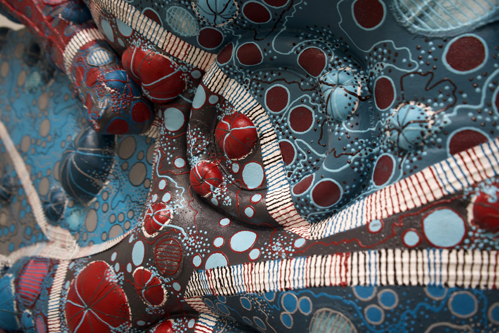 Midwest, detail, Gretchen Jankowski, Amorphous, World of Threads Festival 2023-24.