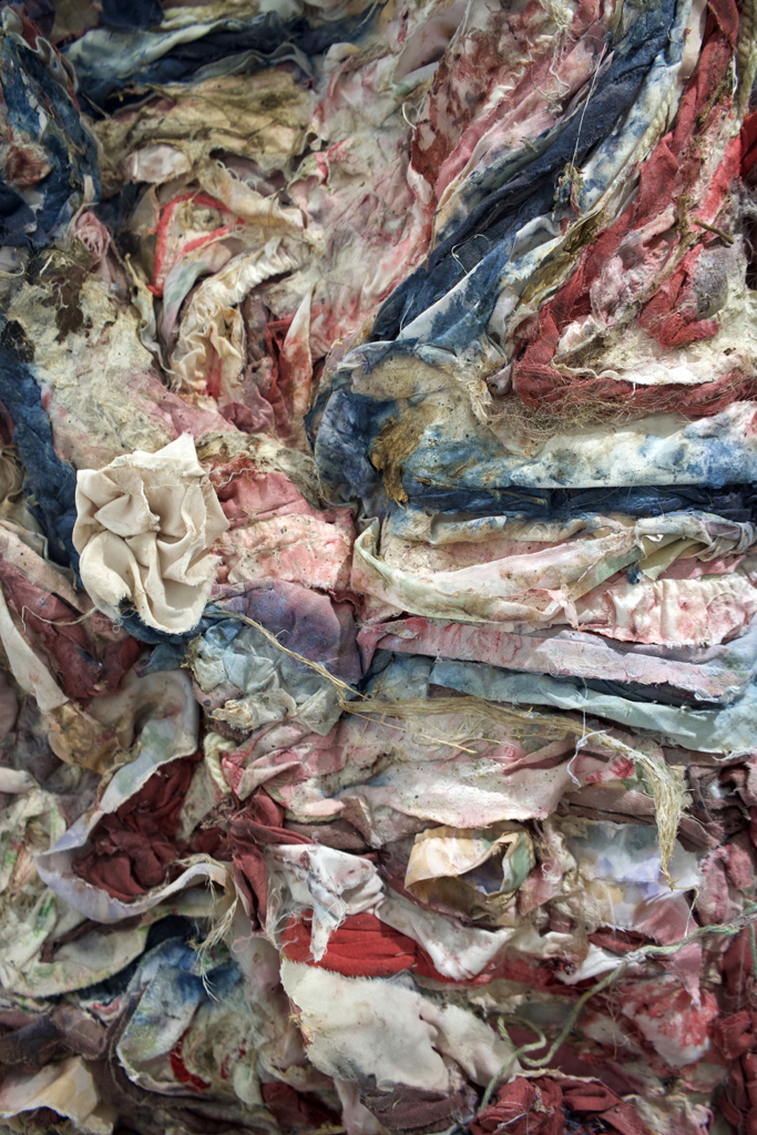 Beldom Cloak, detail, Sonja Czekalski, Amorphous, World of Threads Festival 2023-24.