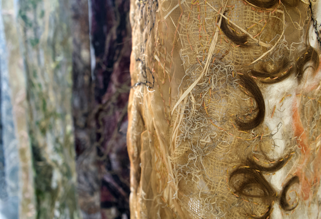 Laurentian Forest, detail, Ixchel Suarez, World of Threads Festival 2023-24.