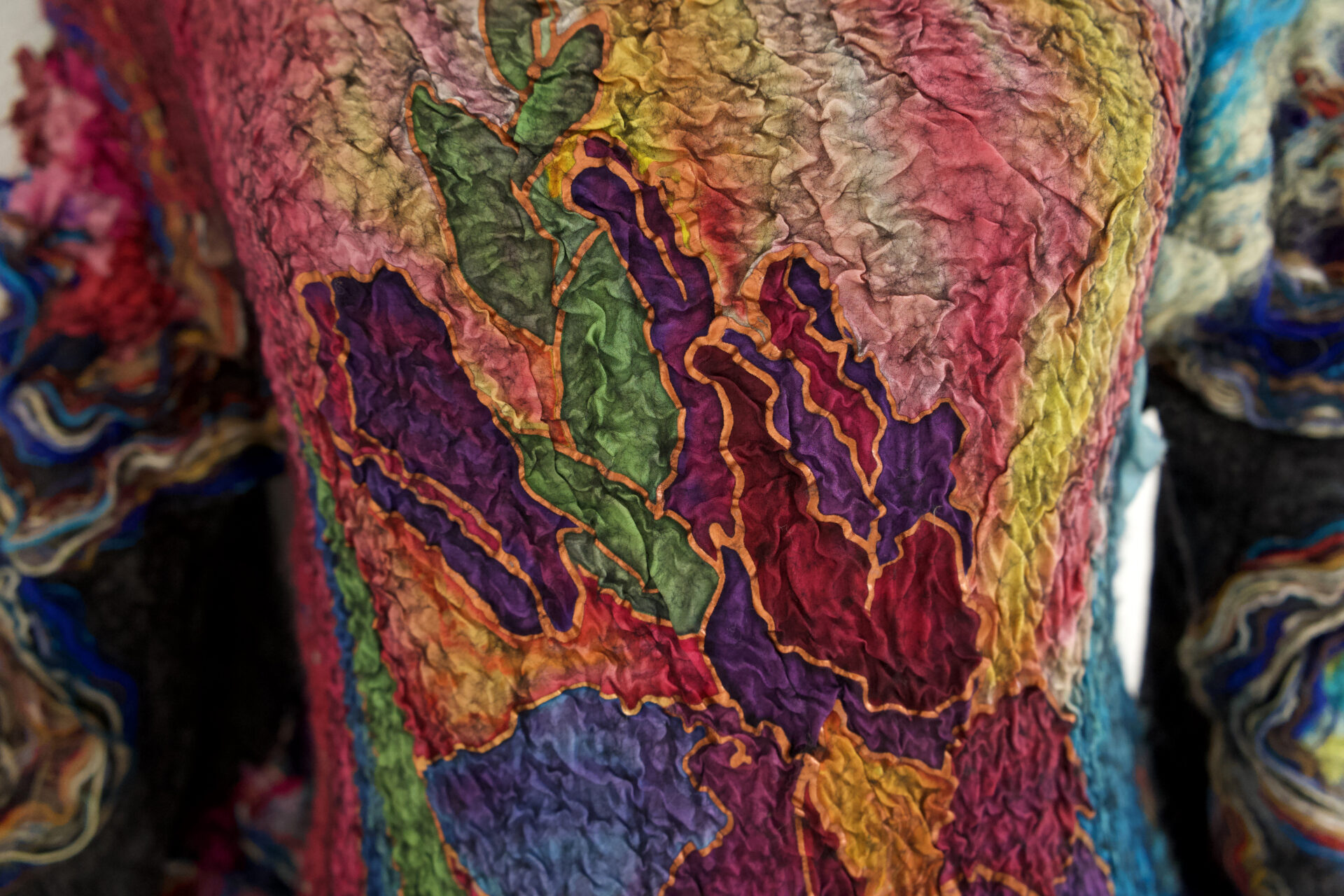 Fantasy, detail, Elina Ten, Cat Walk III, World of Threads Festival 2023-24.