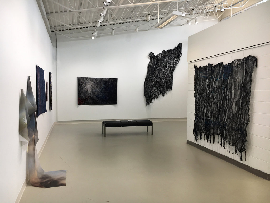 Installation view: Flow exhibition, World of Threads Festival 2018.