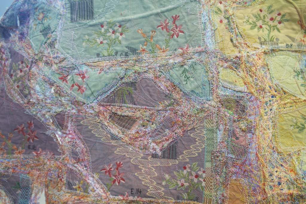 Etoffe de la Peau, detail, Brigitte Amarger, World of Threads Festival 2023-24.