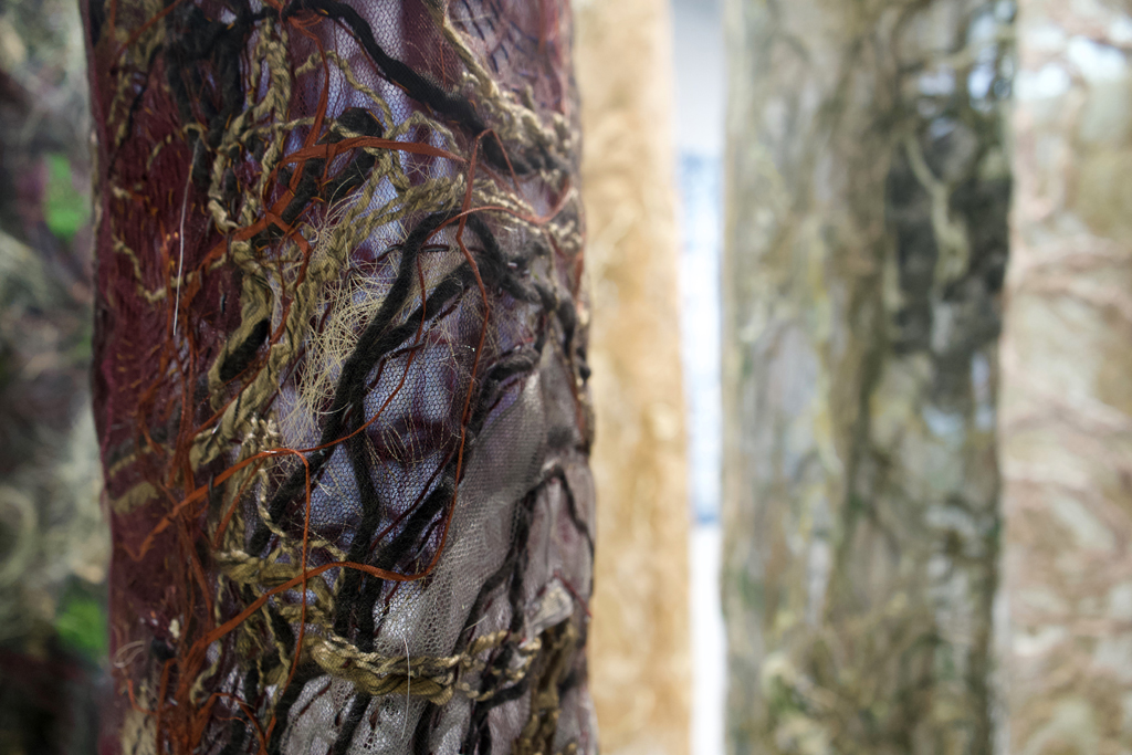 Laurentian Forest, detail, Ixchel Suarez, World of Threads Festival 2023-24.