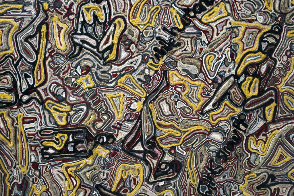 The Top Ten, detail, Sonja Czekalski, Amorphous, World of Threads Festival 2023-24.