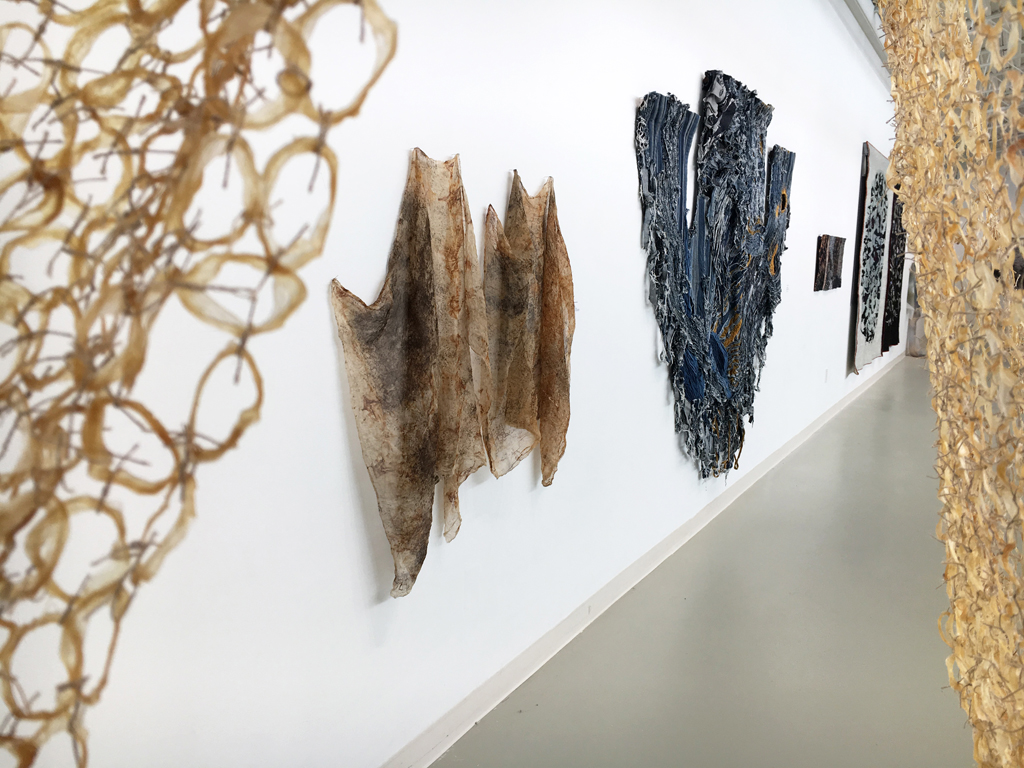 Installation view: Flow exhibition, World of Threads Festival 2018.