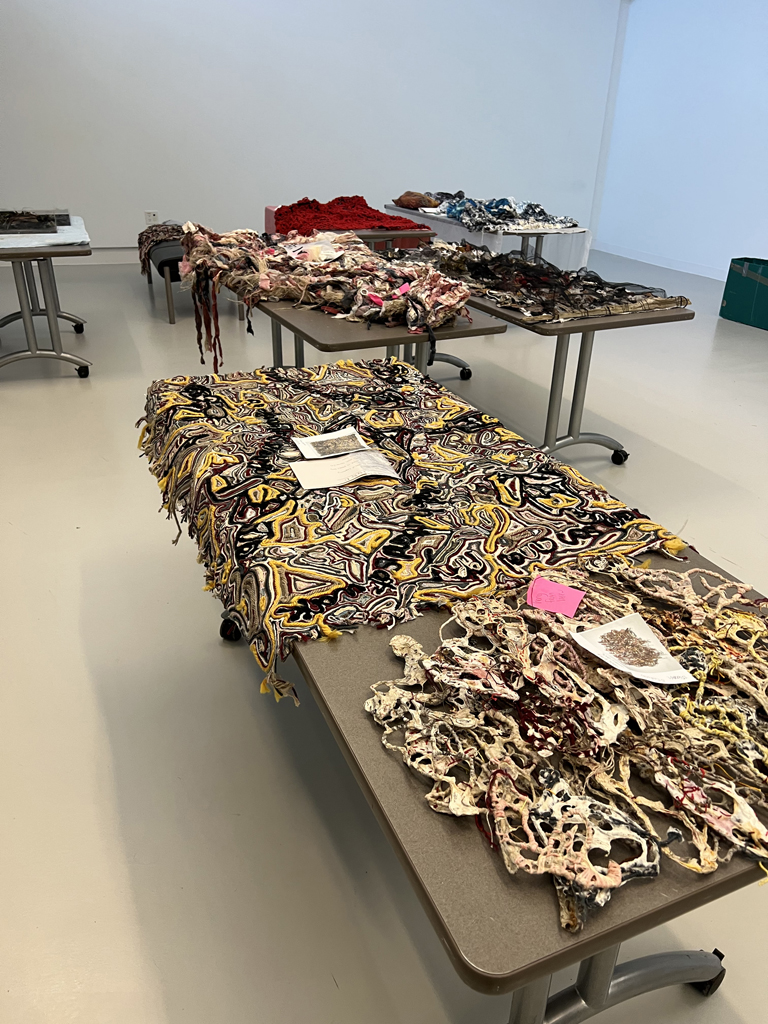 Artwork unpacked and ready for installing.