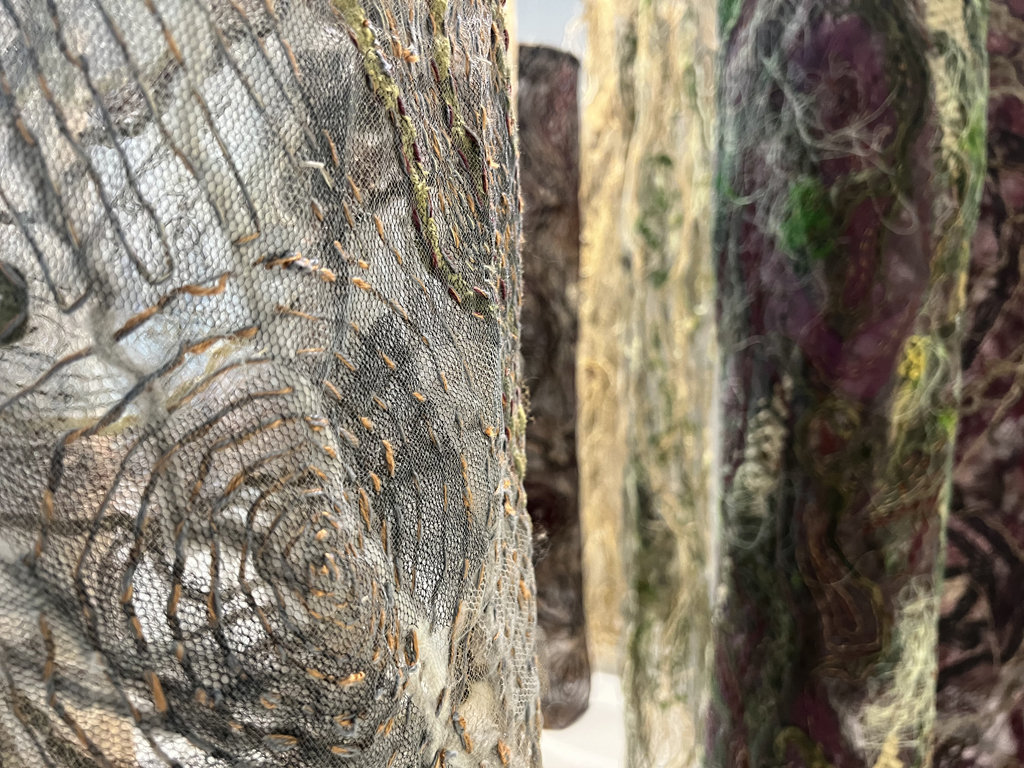 Laurentian Forest, detail, Ixchel Suarez, World of Threads Festival 2023-24.