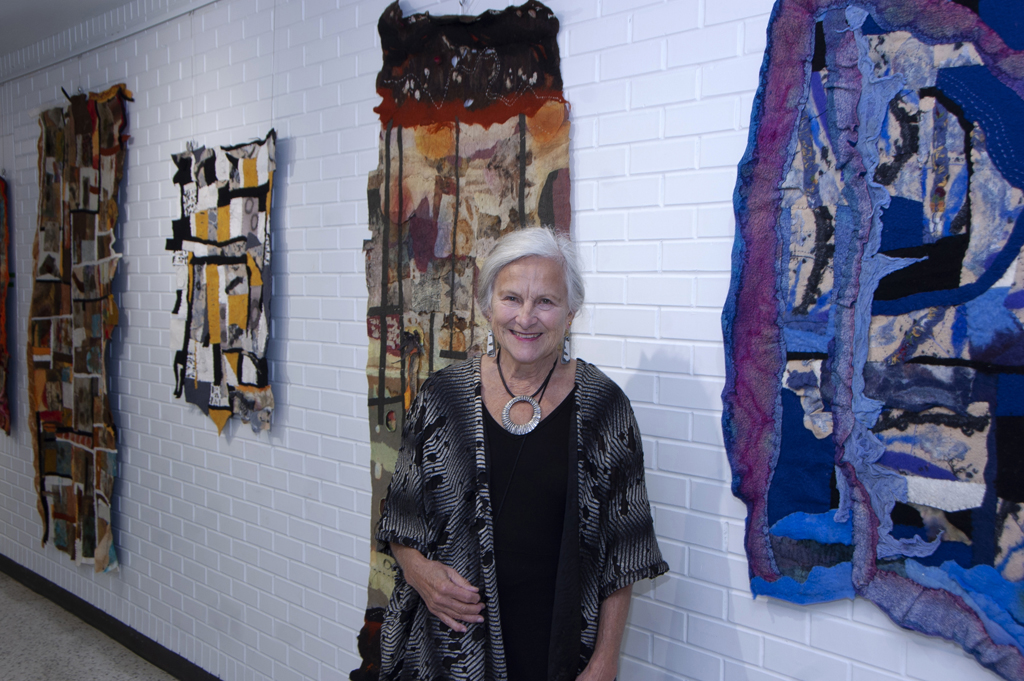 Artist: Denise Kooperman, Solo Shows, at the opening of the World of Threads Festival 2023-24.