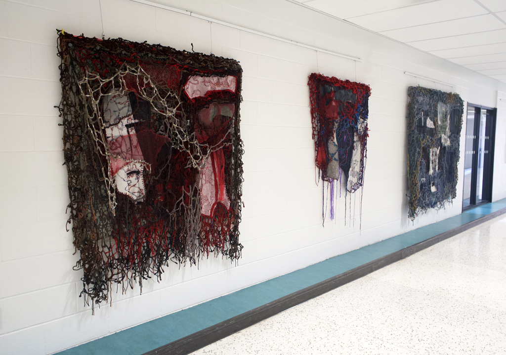 Installation view: Elizabeth Babyn, Solo Show, World of Threads Festival 2023-24.