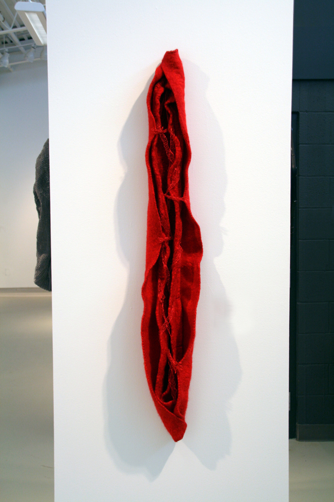 Entangled, Gwen Klypak, The Red and the Black exhibition, World of Threads Festival 2014.
