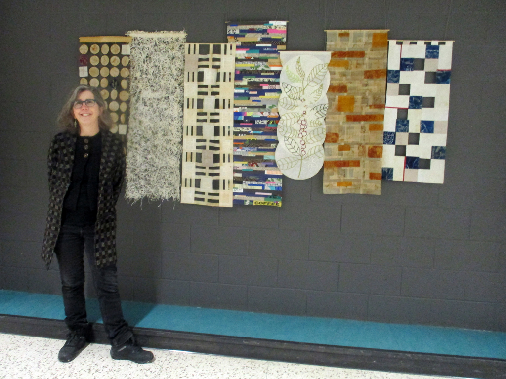 Artist: Jennifer Coghill, Solo Shows, at the opening of the World of Threads Festival 2023-24.
