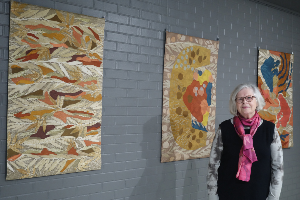 Artist: Marta Mouka, Solo Shows, at the opening of the World of Threads Festival 2023-24.