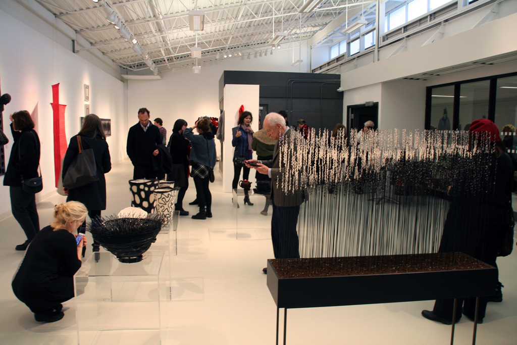 Guests at the opening of the World of Threads Festival 2014.