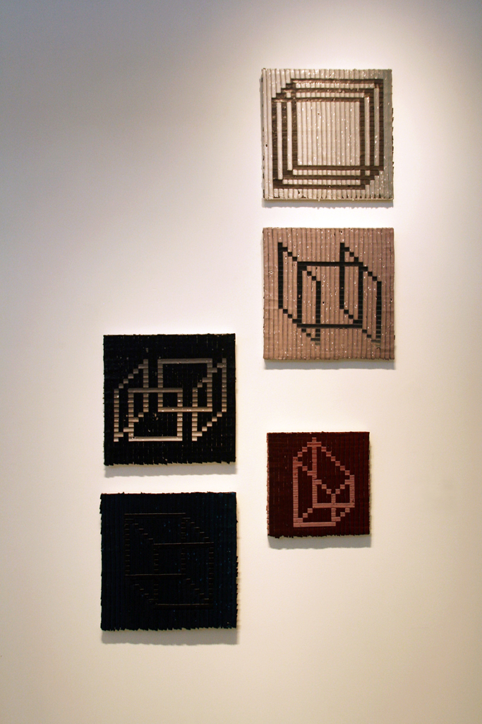 Installation view: Robert Davidovitz, The Red and the Black exhibition, World of Threads Festival 2014.