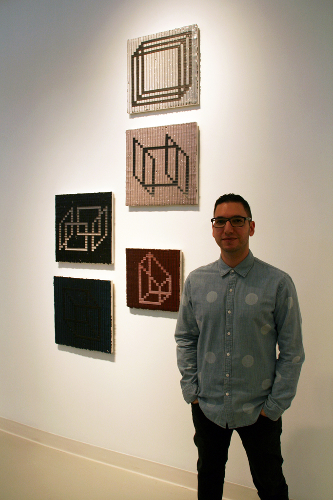 Artist: Robert Davidovitz at the opening of the World of Threads Festival 2014.