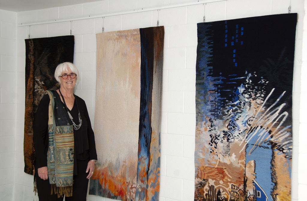 Artist: Suzanne Paquette, Solo Shows, at the opening of the World of Threads Festival 2023-24.