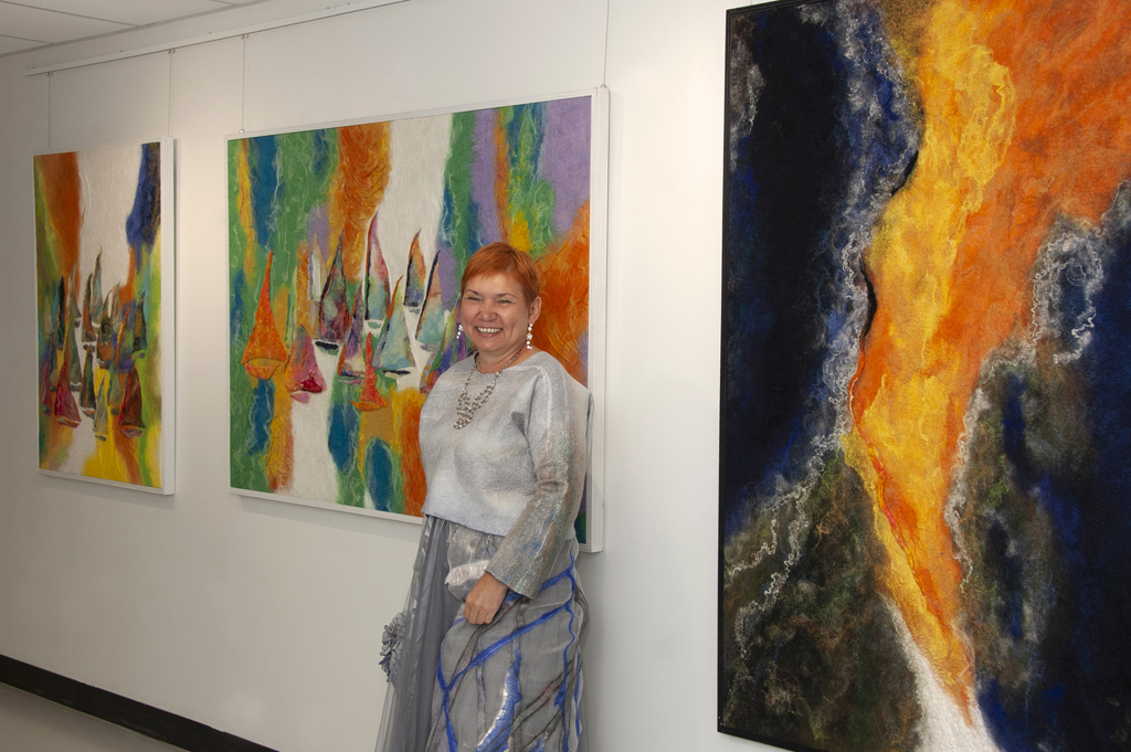 Artist: Svetlana Turov, Solo Shows, at the opening of the World of Threads Festival 2023-24.
