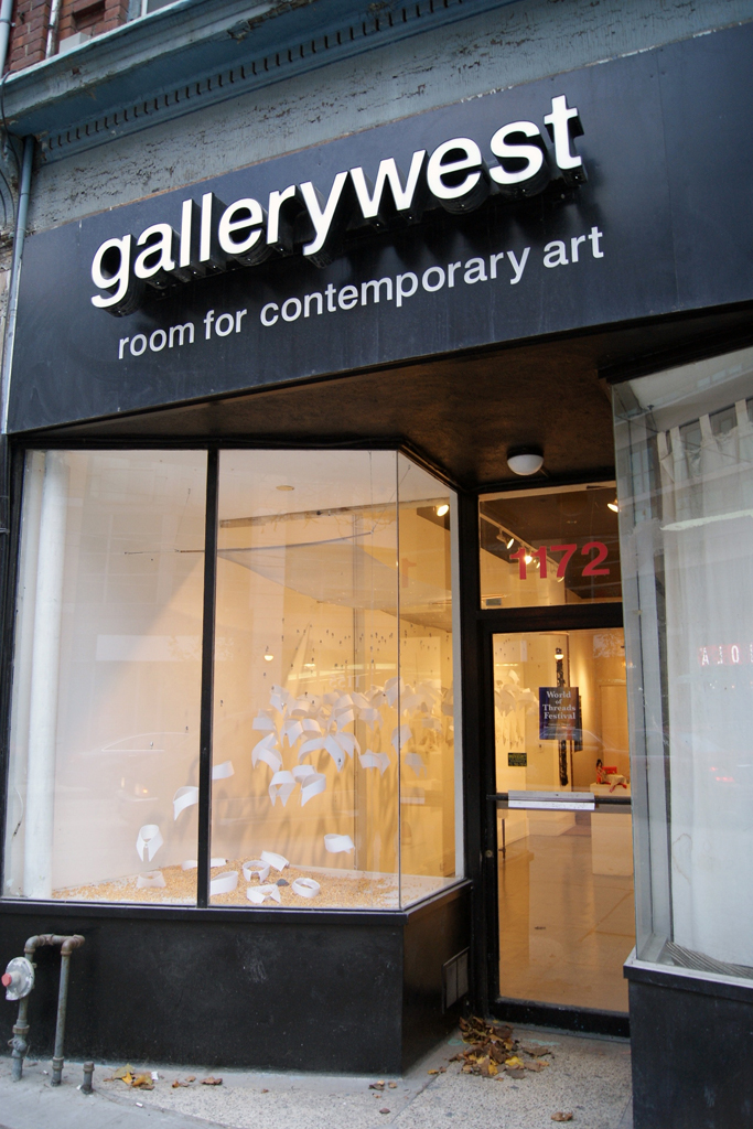 Gallerywest venue for Where Were You When Amy Winehouse Died? exhibition, World of Threads Festival 2012.