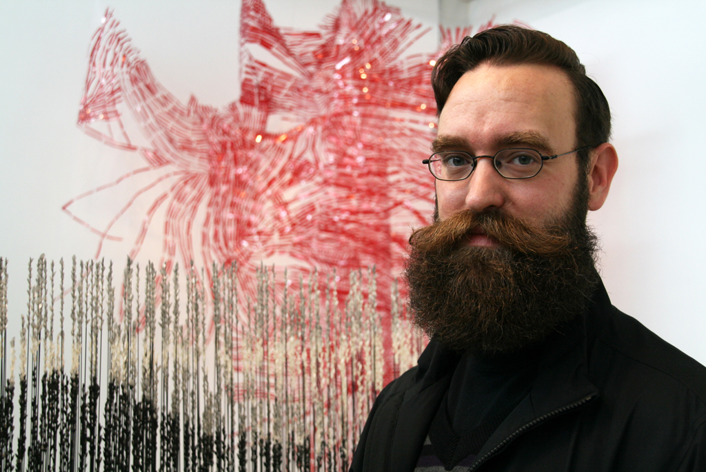 Festival Curator: Gareth Bate, The Red and the Black exhibition, World of Threads Festival 2014.