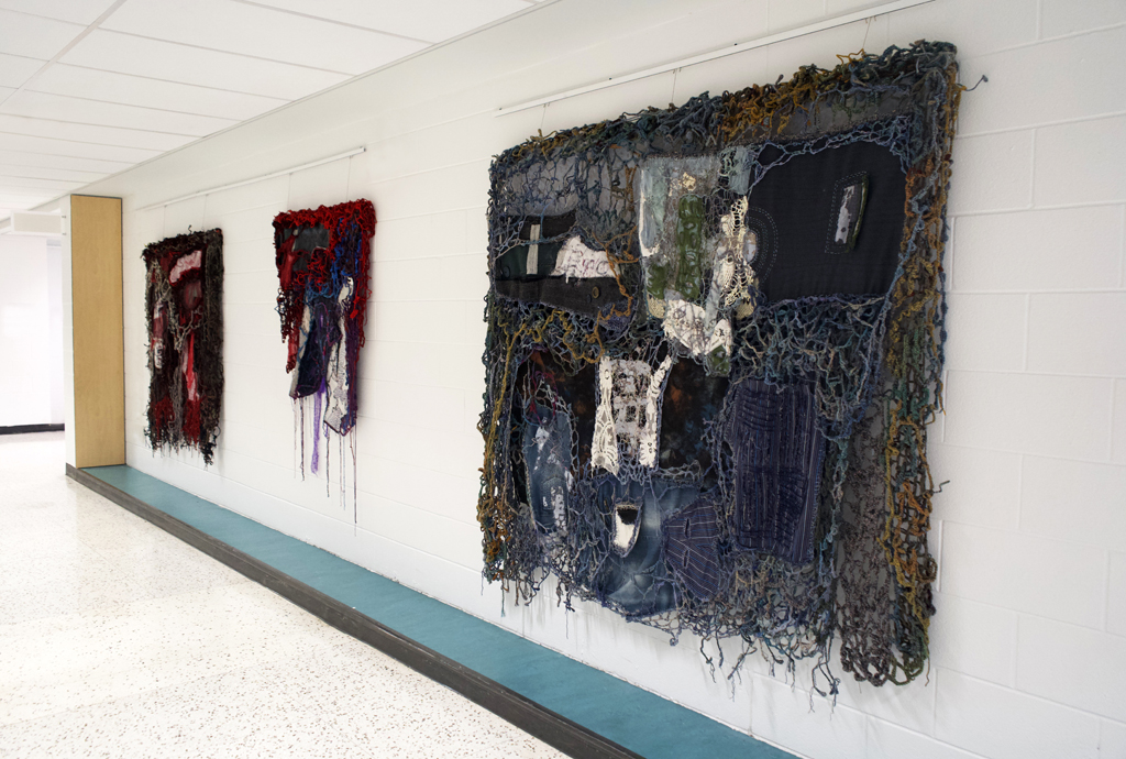Installation view: Elizabeth Babyn, Solo Show, World of Threads Festival 2023-24.