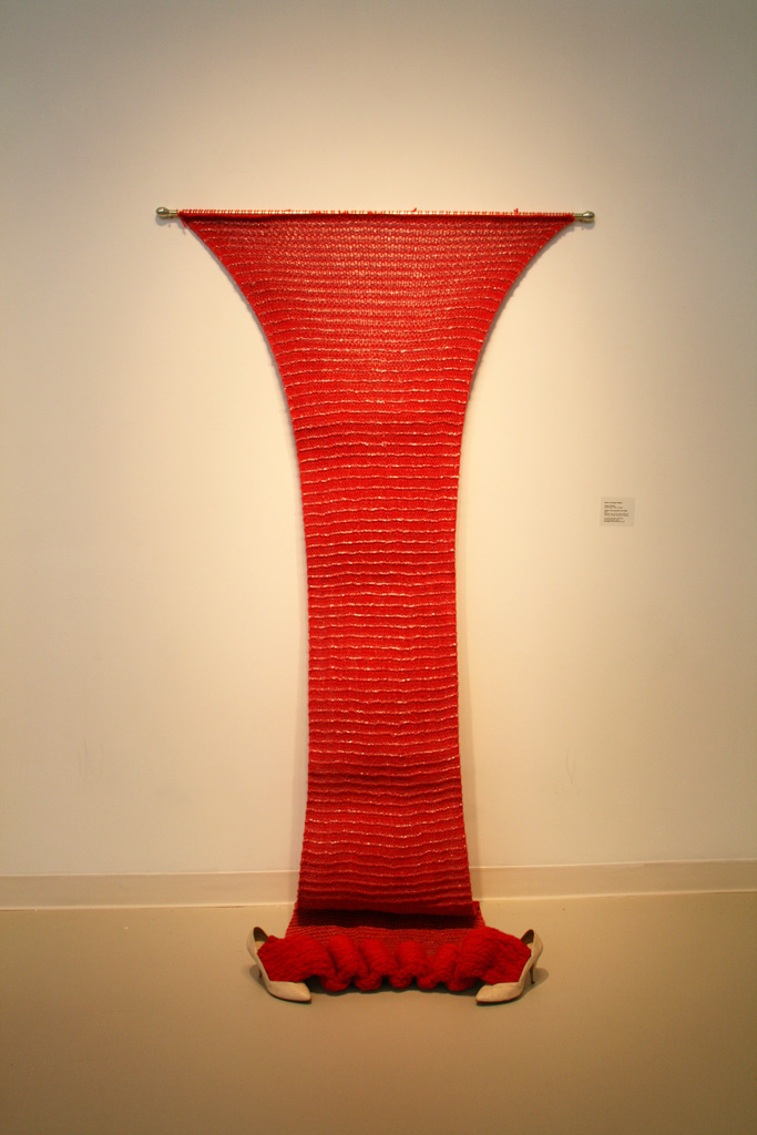 Equally Strong Opposition and Anger, Audrey D'Astous, The Red and the Black exhibition, World of Threads Festival 2014.