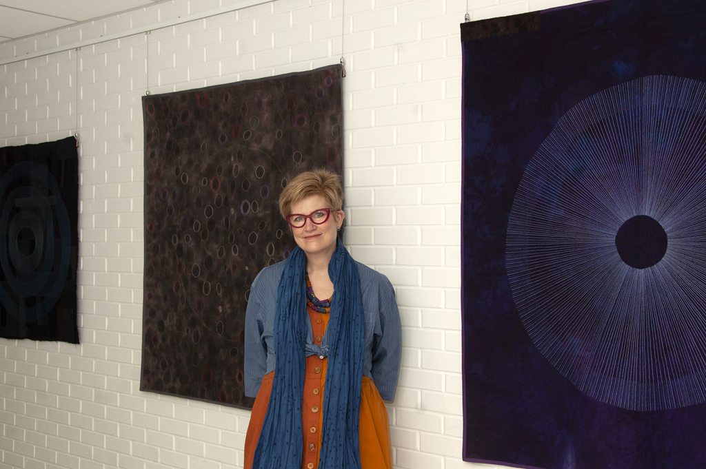 Artist: Karen Thiessen, Solo Shows, at the opening of the World of Threads Festival 2023-24.