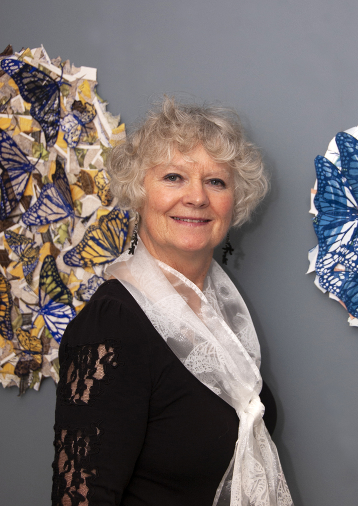 Artist: Lorna Livey, Solo Shows, at the opening of the World of Threads Festival 2023-24.