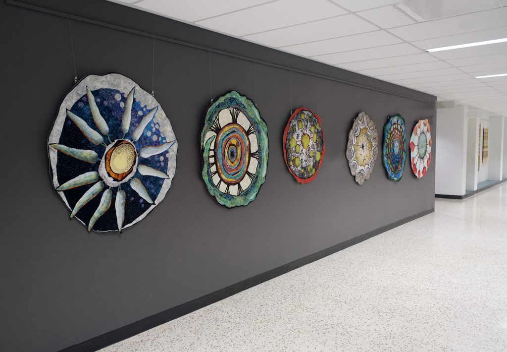 Installation view: Lorraine Roy, Solo Show, World of Threads Festival 2023-24.