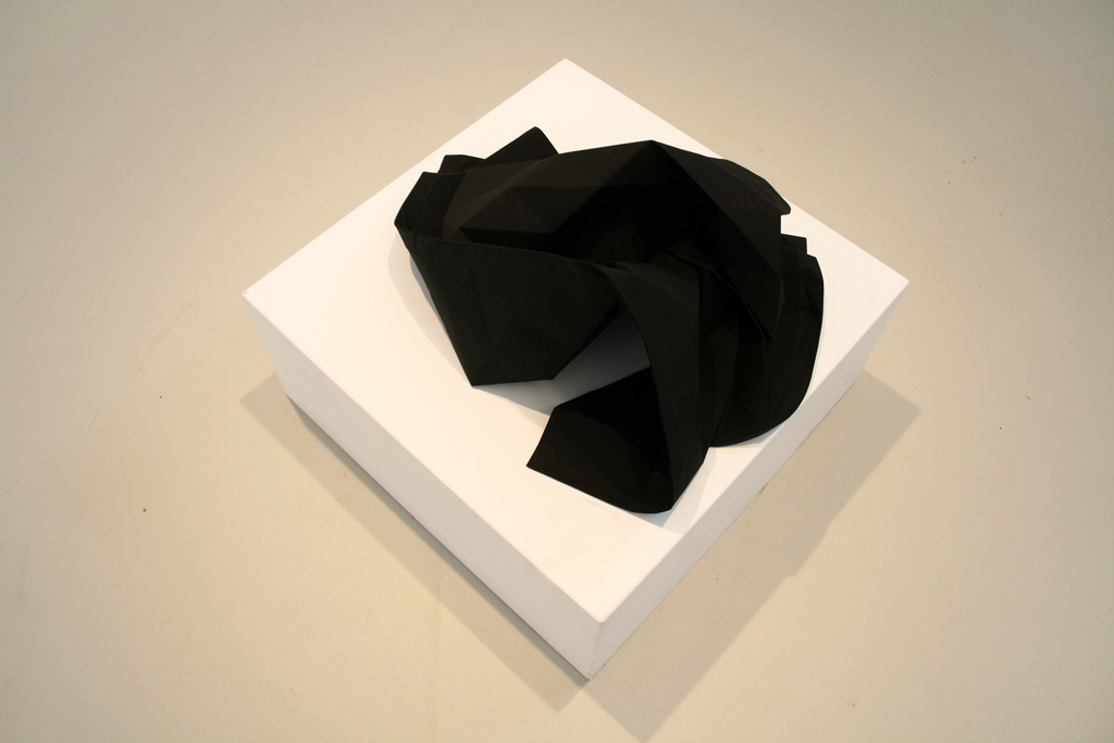 Origami Fabric, Anne-Marie Lavigne, The Red and the Black exhibition, World of Threads Festival 2014.