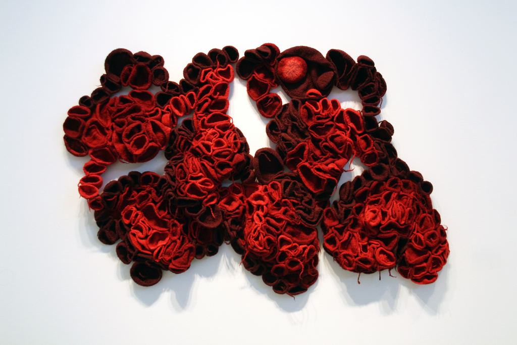 Reds, Chris Motley, The Red and the Black exhibition, World of Threads Festival 2014.