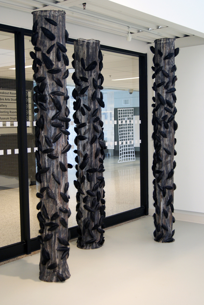 Swarm, J Penney Burton, The Red and the Black exhibition, World of Threads Festival 2014.