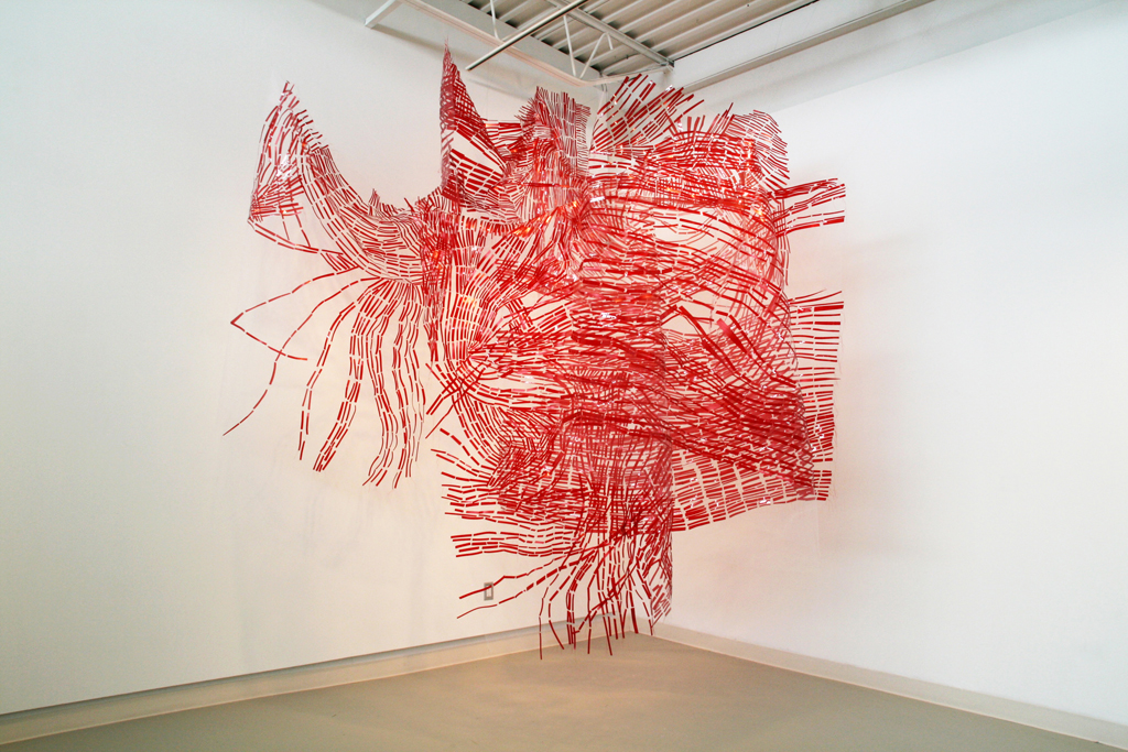 Timelines, Christine Mauersberger, The Red and the Black exhibition, World of Threads Festival 2014.