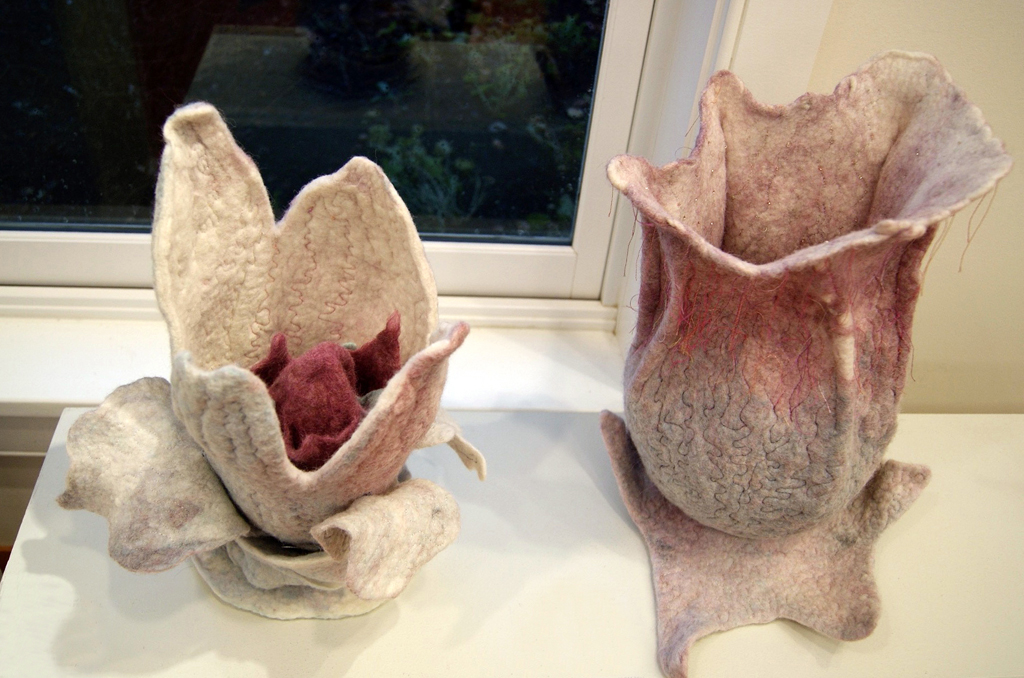 Subaqueous Crocus Venus, Subaqueous Gentiana II, June J Jacobs, De rerum natura, World of Threads Festival 2012.