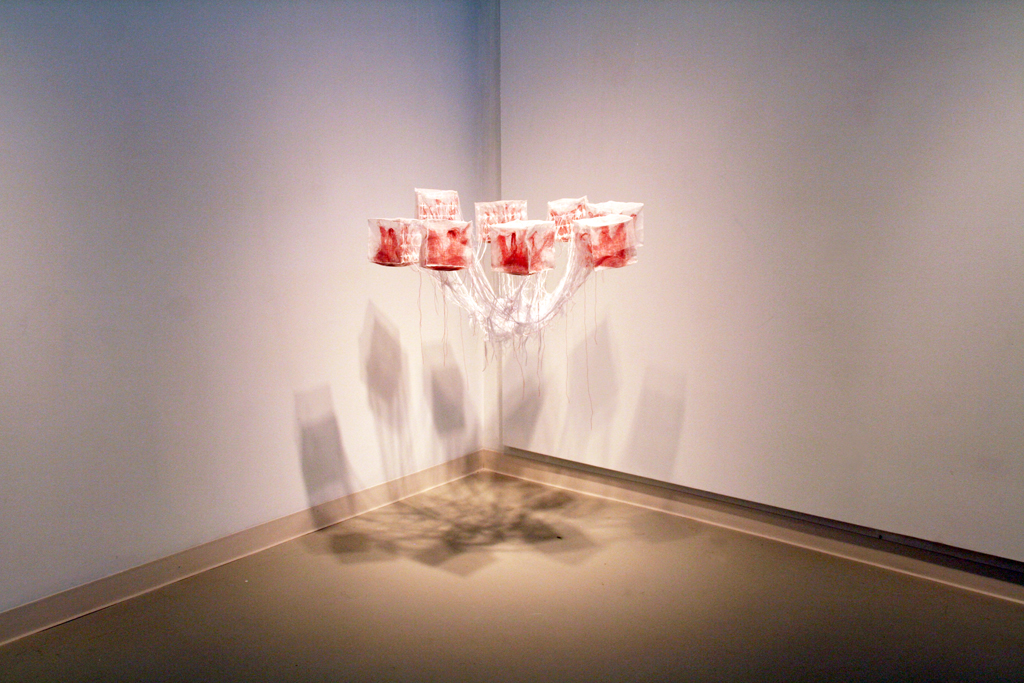 Communication Breakdown, Ana Laura Diosdado, The Red and the Black exhibition, World of Threads Festival 2014.