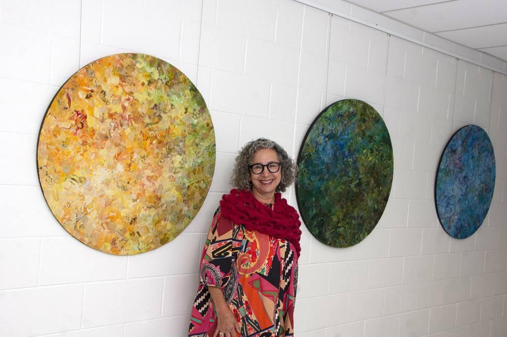 Artist: Helena Scheffer, Solo Shows, at the opening of the World of Threads Festival 2023-24.