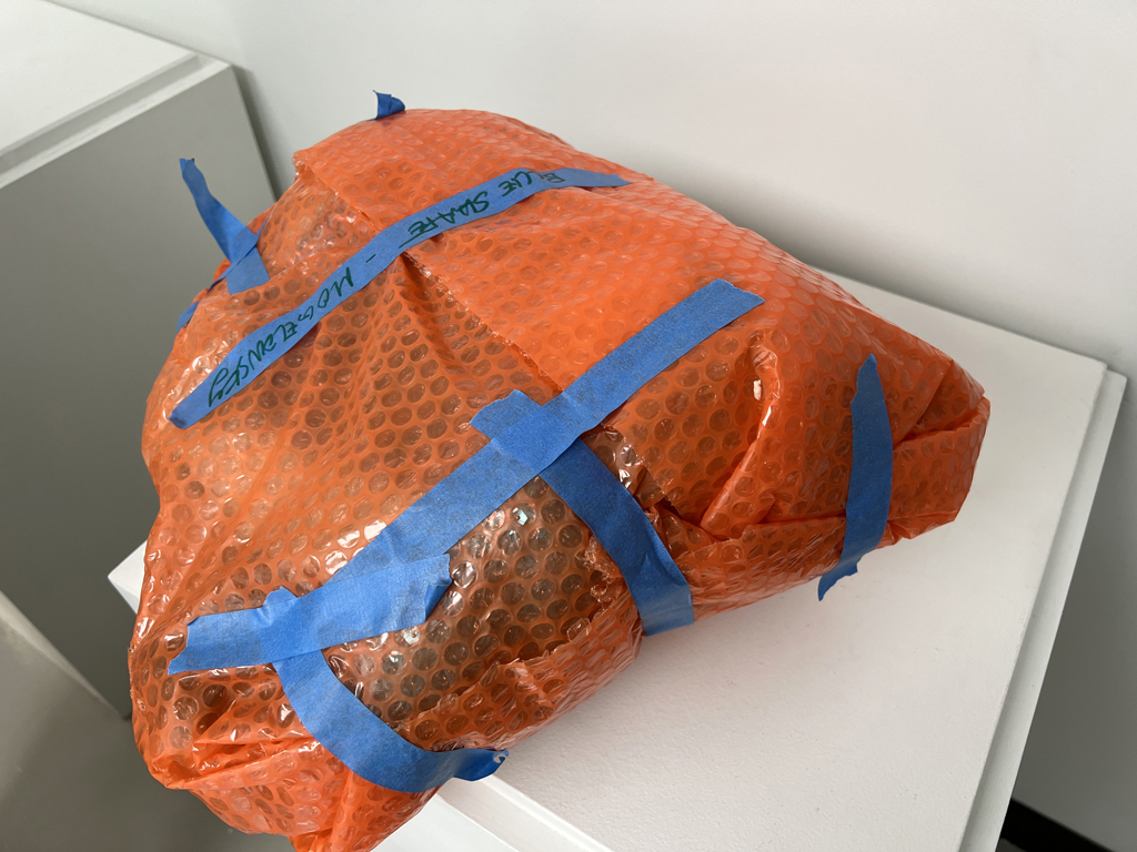 Delivery of work for Sam Mogelonsky, Solo Shows, World of Threads Festival 2023-24.