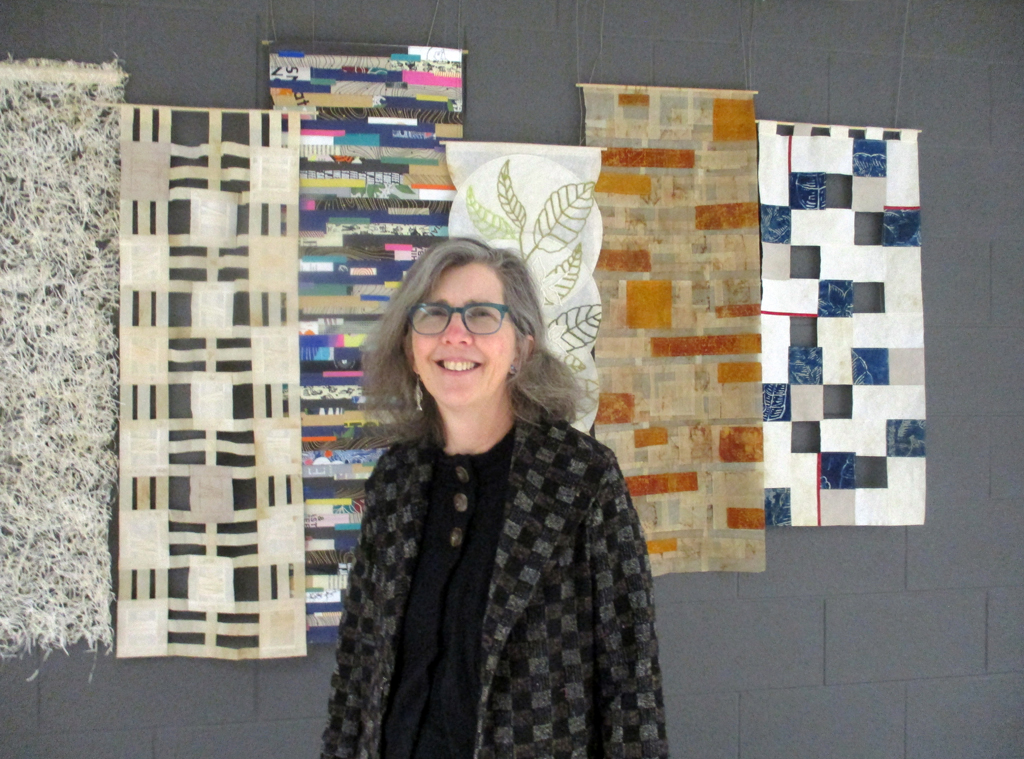 Artist: Jennifer Coghill, Solo Shows, at the opening of the World of Threads Festival 2023-24.