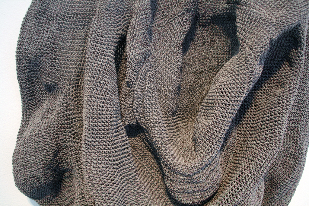 Limb, detail, Marianne Burlew, The Red and the Black exhibition, World of Threads Festival 2014.