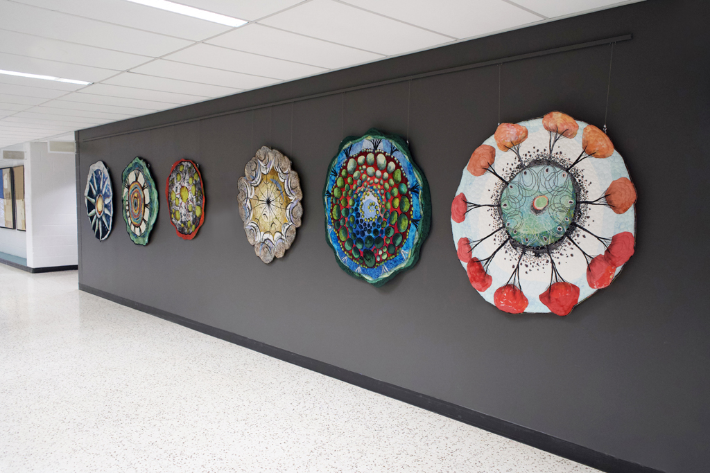 Installation view: Lorraine Roy, Solo Show, World of Threads Festival 2023-24.