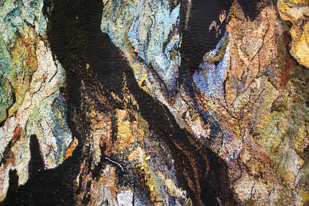 Scar from Nature, detail, Ixchel Suarez, De rerum natura, World of Threads Festival 2012.