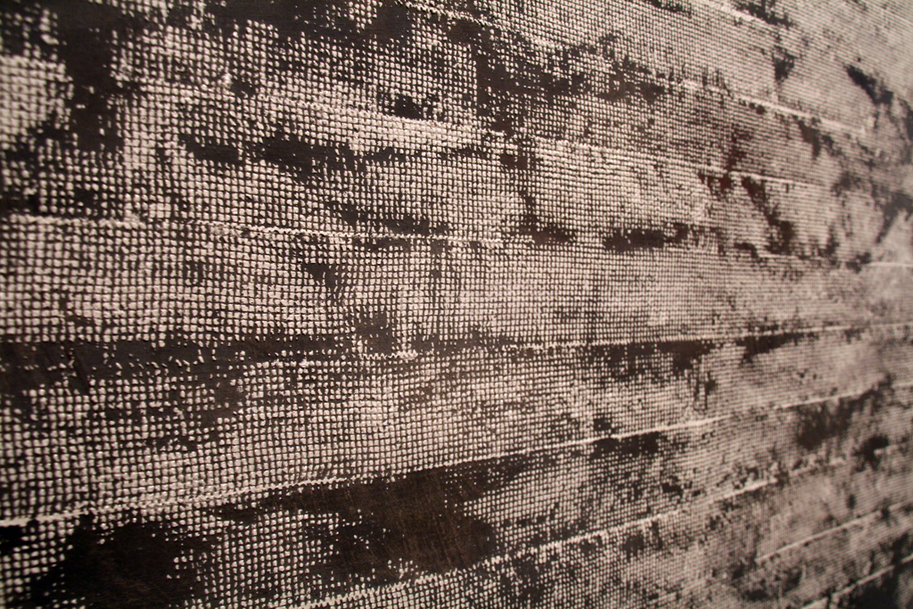 Grey and White Grid, detail, Natasha Gouveia, The Red and the Black exhibition, World of Threads Festival 2014.
