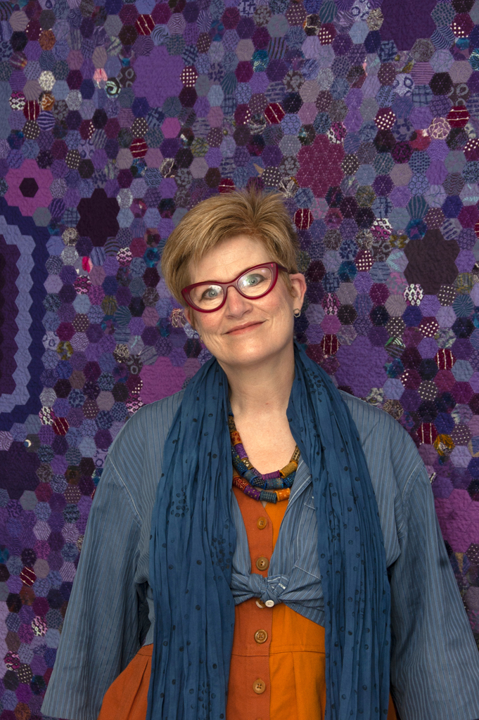 Artist: Karen Thiessen, Solo Shows, at the opening of the World of Threads Festival 2023-24.