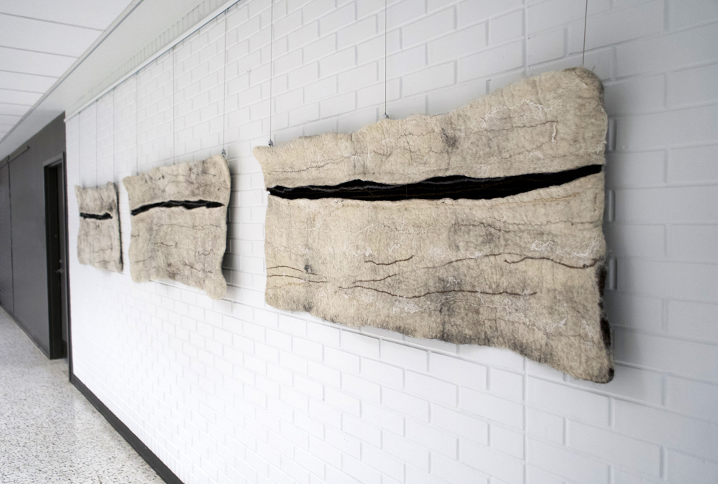 Installation view: Sarah Waters, Solo Show, World of Threads Festival 2023-24.